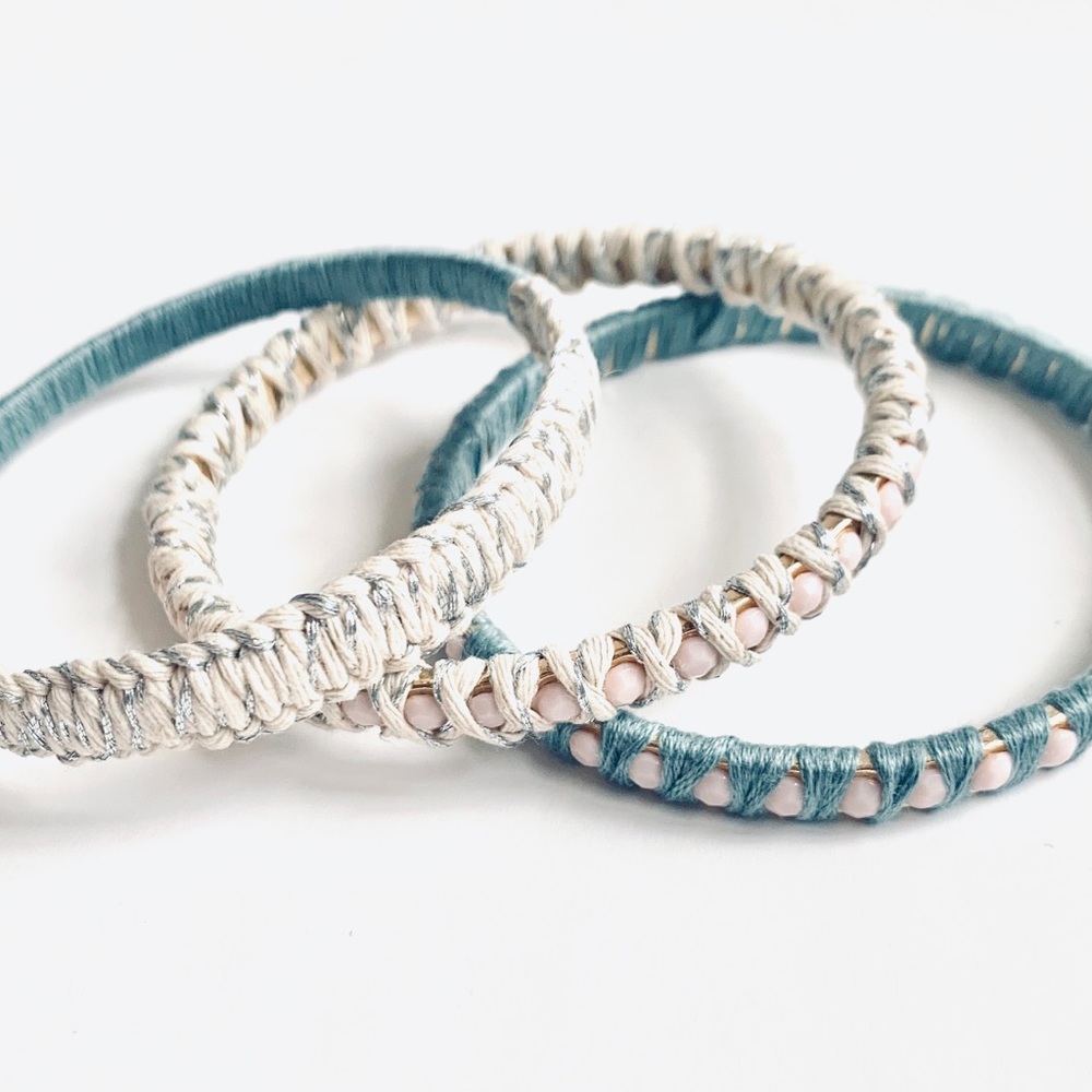 STIX+STONZ 3 Piece Bangle Set - Handmade - Picture 3 of 8